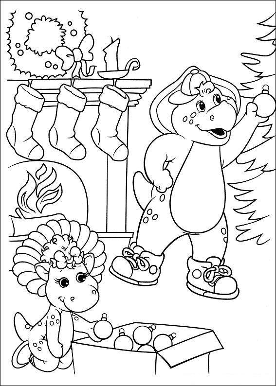 Barney-kleurplaat-gratis-10