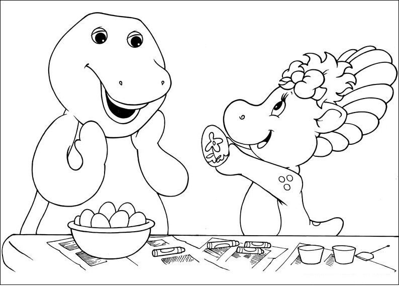 Barney-kleurplaat-gratis-13