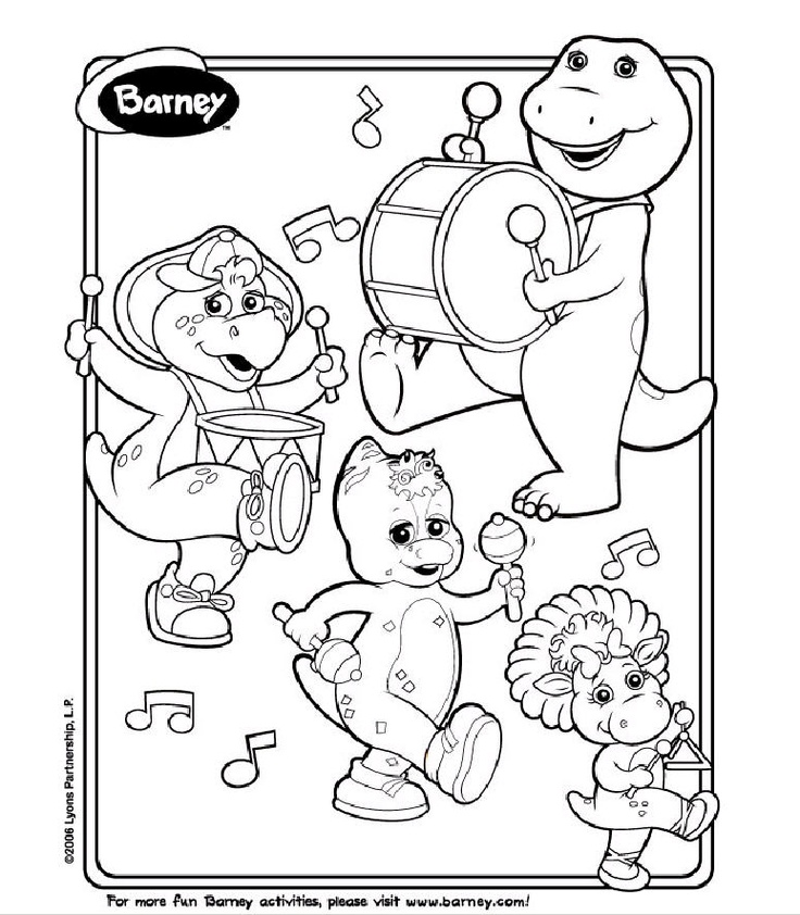 Barney-kleurplaat-gratis-3