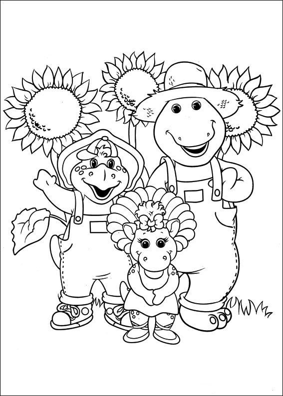 Barney-kleurplaat-gratis-4