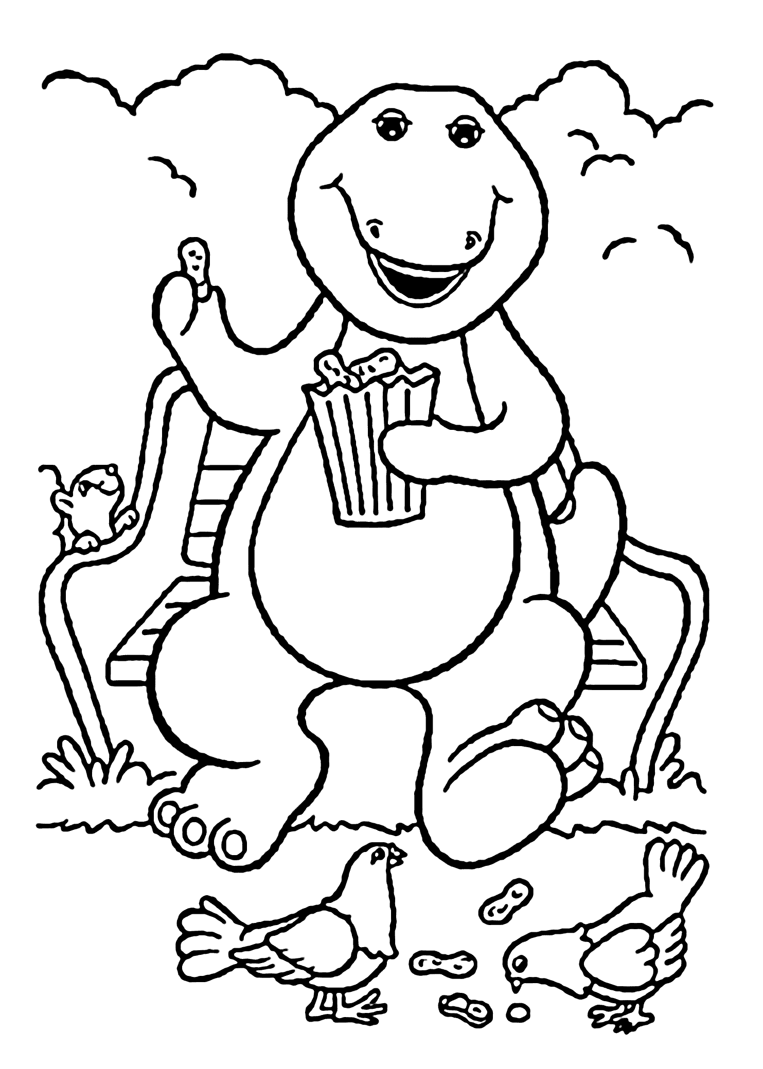 Barney-kleurplaat-gratis-5