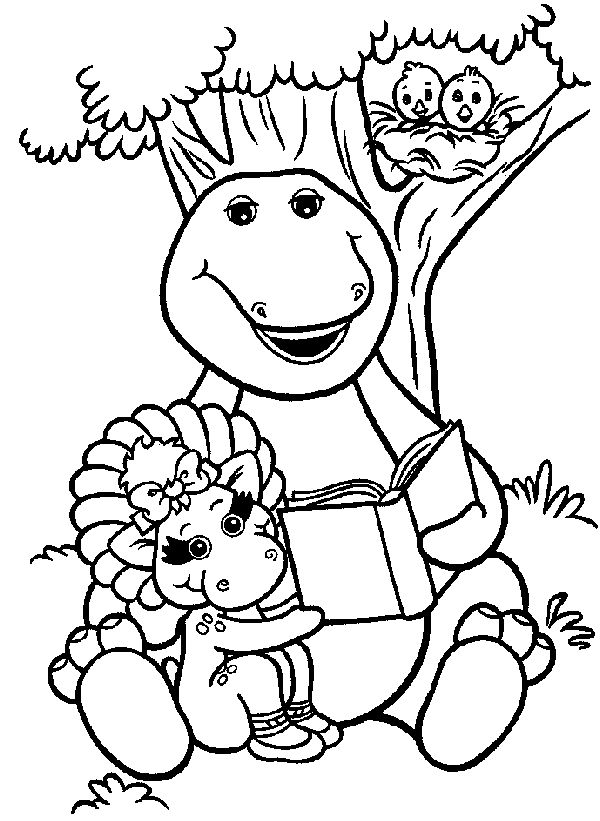 Barney-kleurplaat-gratis-9