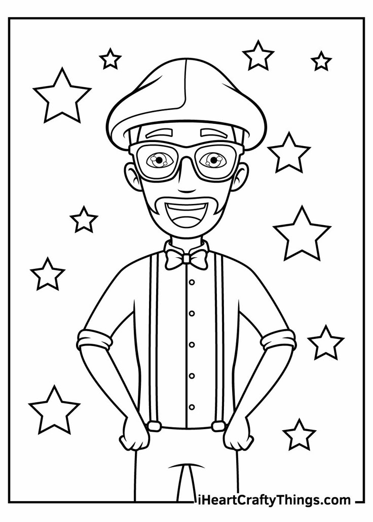Blippi-kleurplaat-gratis-7