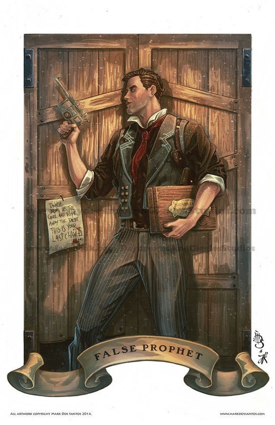 Booker DeWitt-kleurplaat-gratis-3