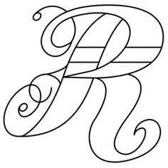Cijfers in sierlijke letters om in te kleuren-kleurplaat-gratis-8