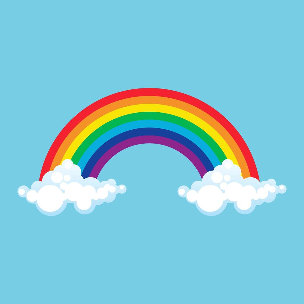 Cijfers met regenbogen en wolken om in te kleuren-kleurplaat-gratis-14
