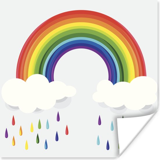 Cijfers met regenbogen en wolken om in te kleuren-kleurplaat-gratis-15