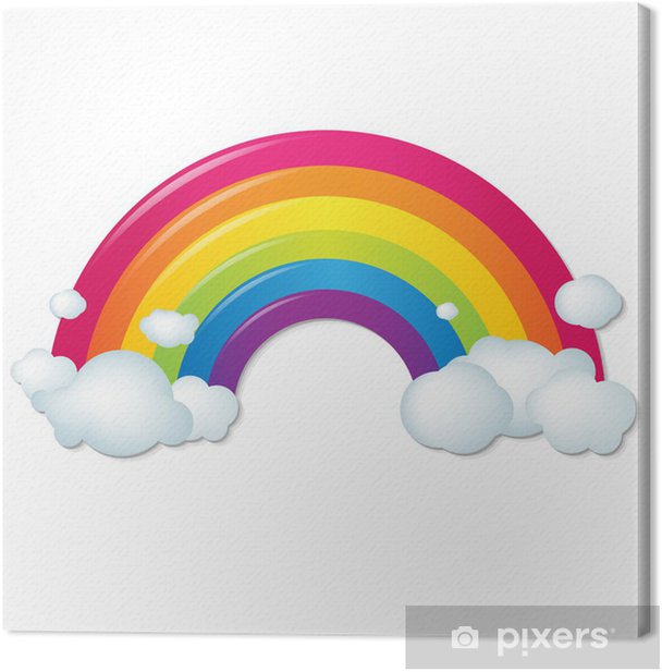 Cijfers met regenbogen en wolken om in te kleuren-kleurplaat-gratis-7