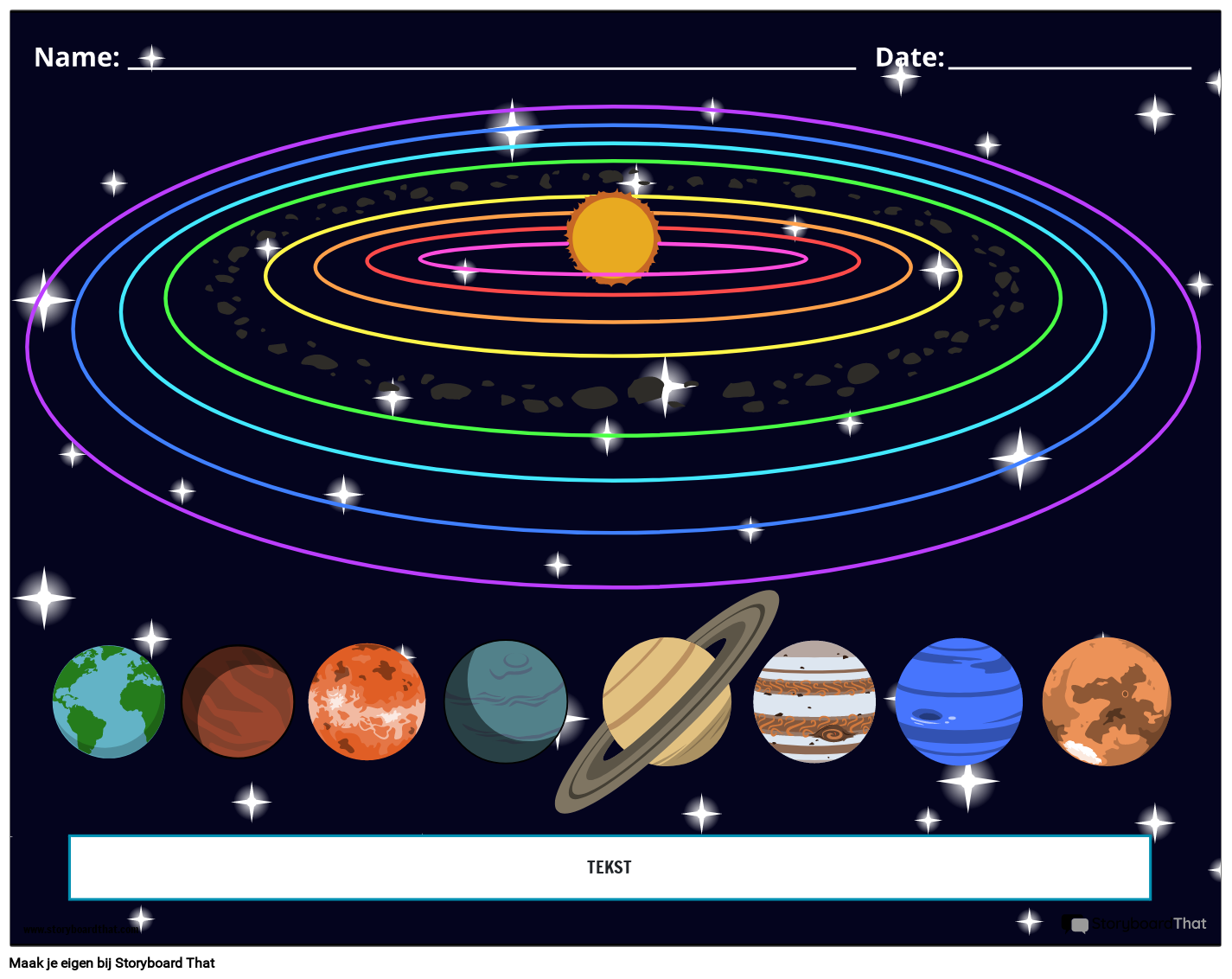 Cijfers met ruimte en planeten om in te kleuren-kleurplaat-gratis-11
