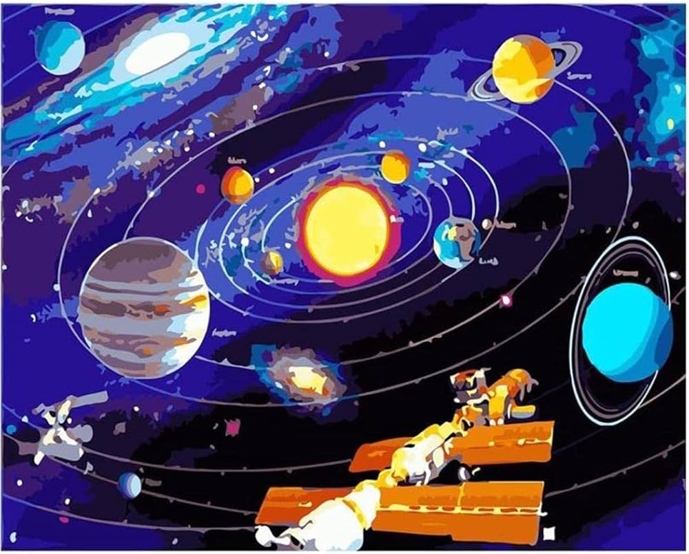 Cijfers met ruimte en planeten om in te kleuren-kleurplaat-gratis-14