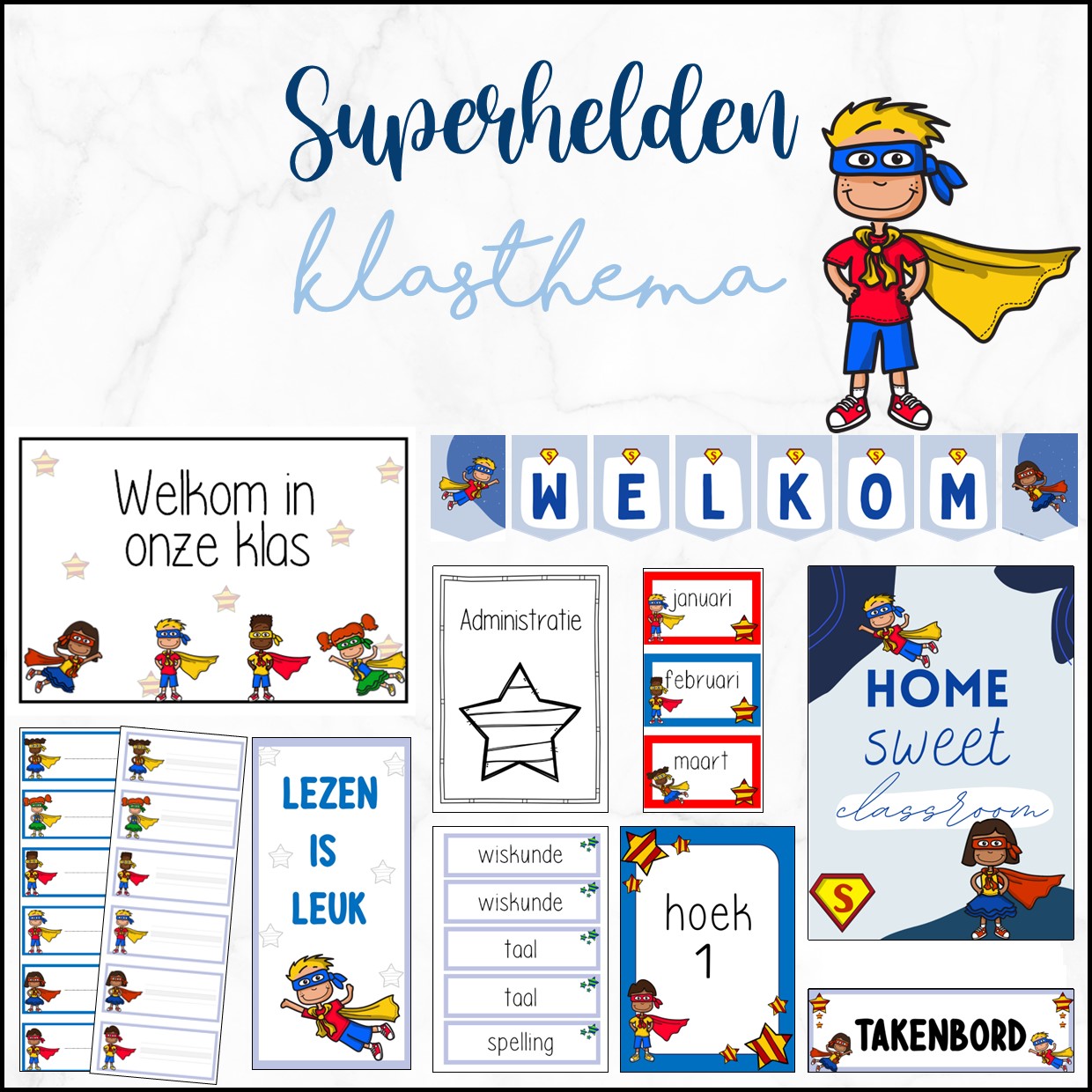 Cijfers met superhelden-thema om in te kleuren-kleurplaat-gratis-3