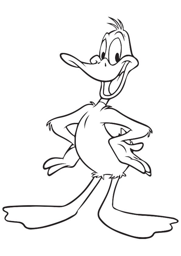 Daffy Duck-kleurplaat-gratis-1
