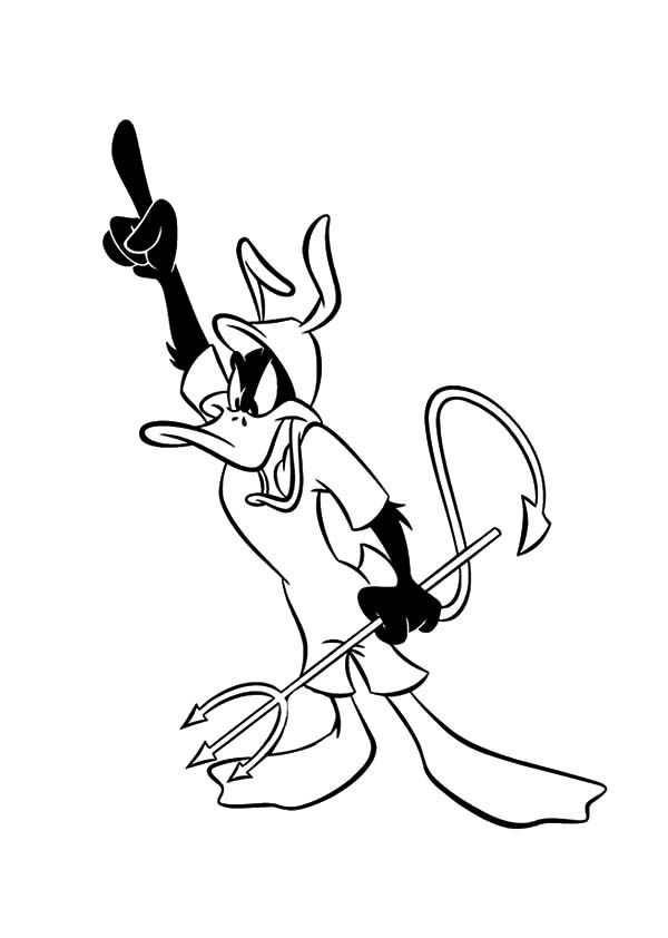 Daffy Duck-kleurplaat-gratis-12