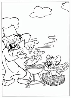 Daffy Duck-kleurplaat-gratis-13