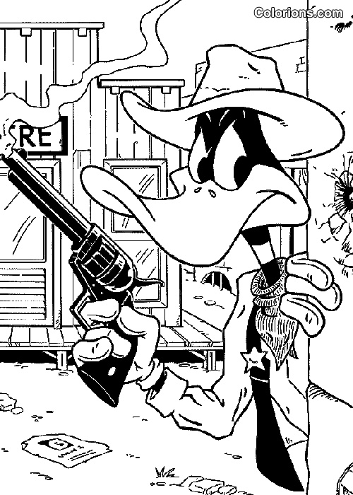 Daffy Duck-kleurplaat-gratis-3