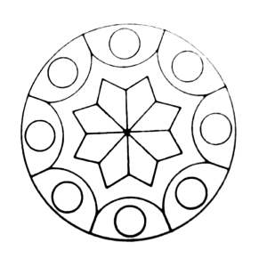 Eenvoudige mandalas voor kinderen-kleurplaat-gratis-1