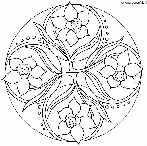 Eenvoudige mandalas voor kinderen-kleurplaat-gratis-12
