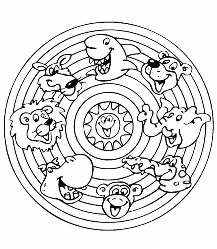 Eenvoudige mandalas voor kinderen-kleurplaat-gratis-15