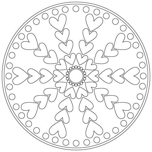 Eenvoudige mandalas voor kinderen-kleurplaat-gratis-4