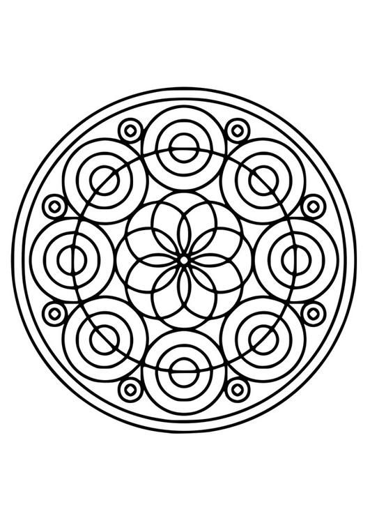 Eenvoudige mandalas voor kinderen-kleurplaat-gratis-5