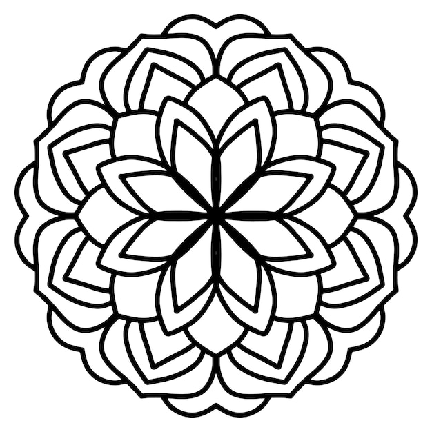Eenvoudige mandalas voor kinderen-kleurplaat-gratis-8