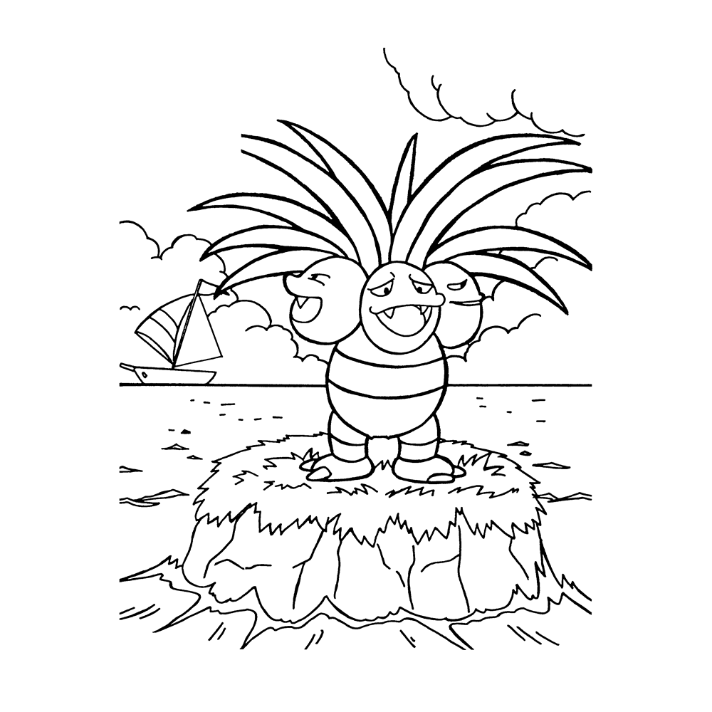 Exeggutor-kleurplaat-gratis-4