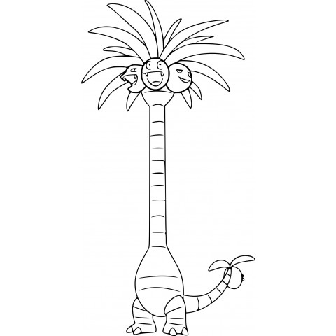 Exeggutor-kleurplaat-gratis-9