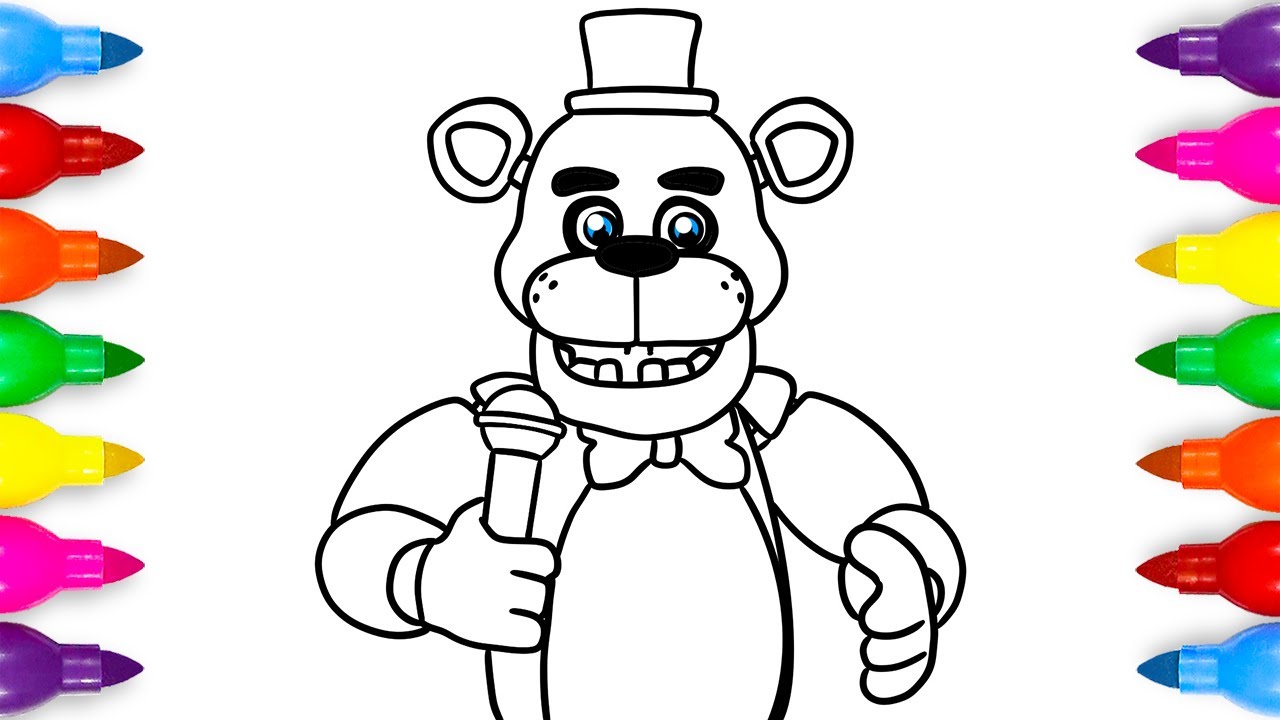 Freddy Fazbear-kleurplaat-gratis-13