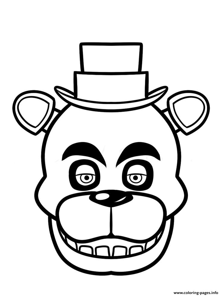 Freddy Fazbear-kleurplaat-gratis-3