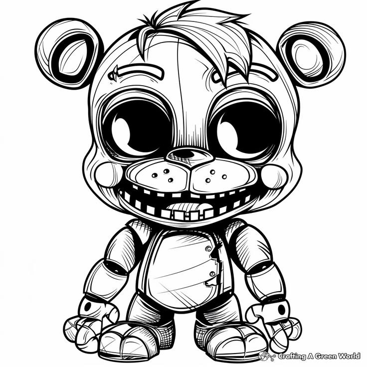 Freddy Fazbear-kleurplaat-gratis-4
