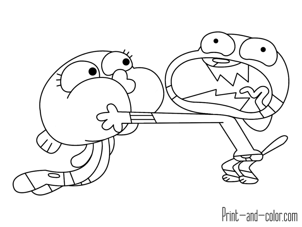 Gumball Watterson-kleurplaat-gratis-3