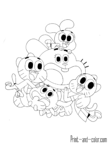 Gumball Watterson-kleurplaat-gratis-6