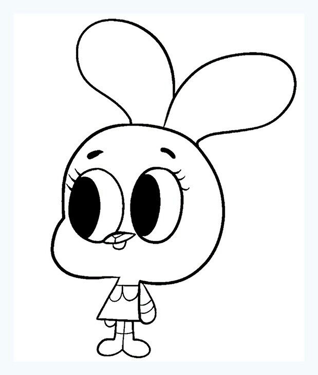 Gumball Watterson-kleurplaat-gratis-7