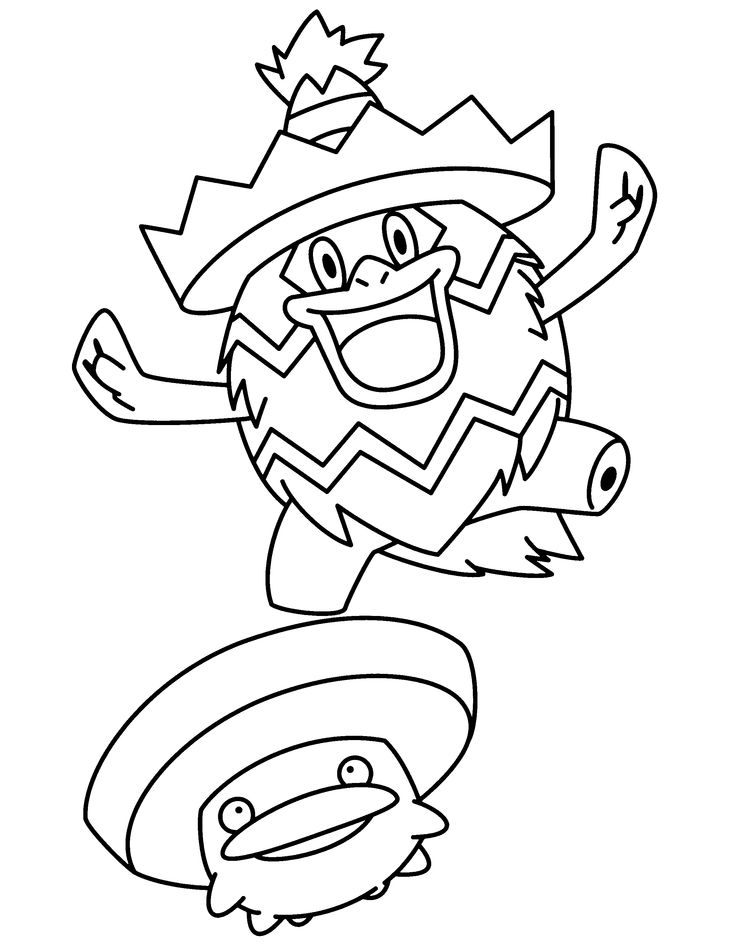 Ludicolo-kleurplaat-gratis-2