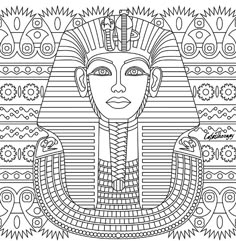Mandalas van Egyptische kunst-kleurplaat-gratis-11