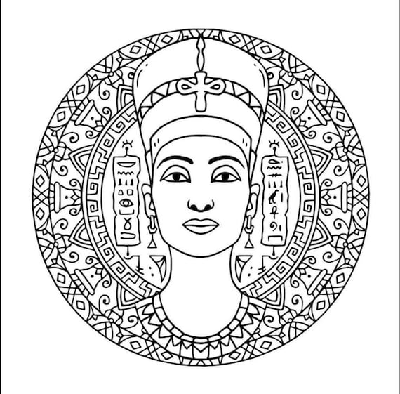 Mandalas van Egyptische kunst-kleurplaat-gratis-4