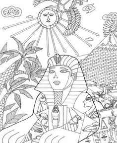 Mandalas van Egyptische kunst-kleurplaat-gratis-6