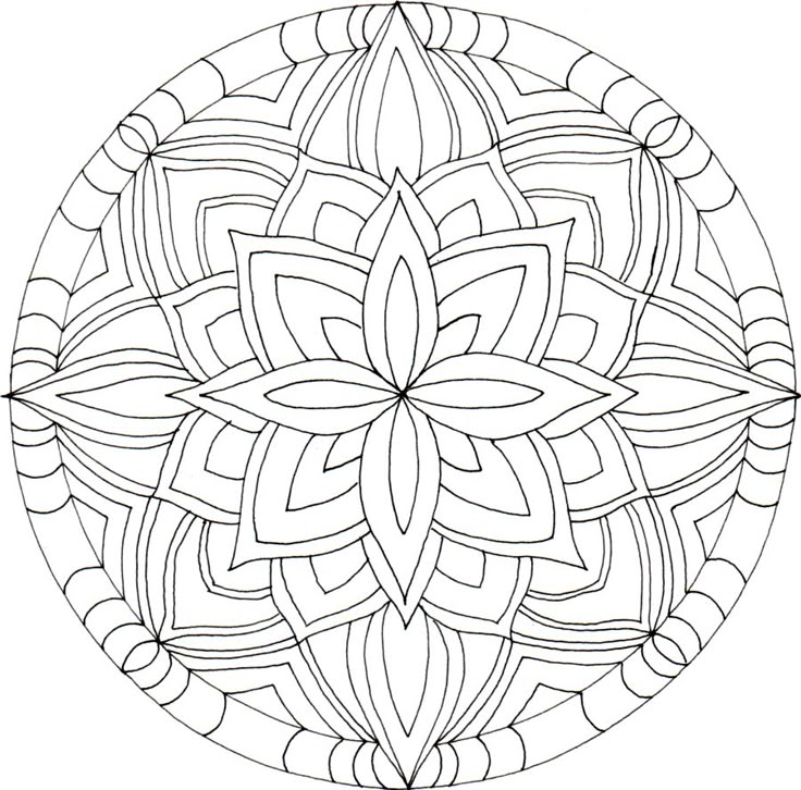 Mandalas van fantasiedieren-kleurplaat-gratis-1