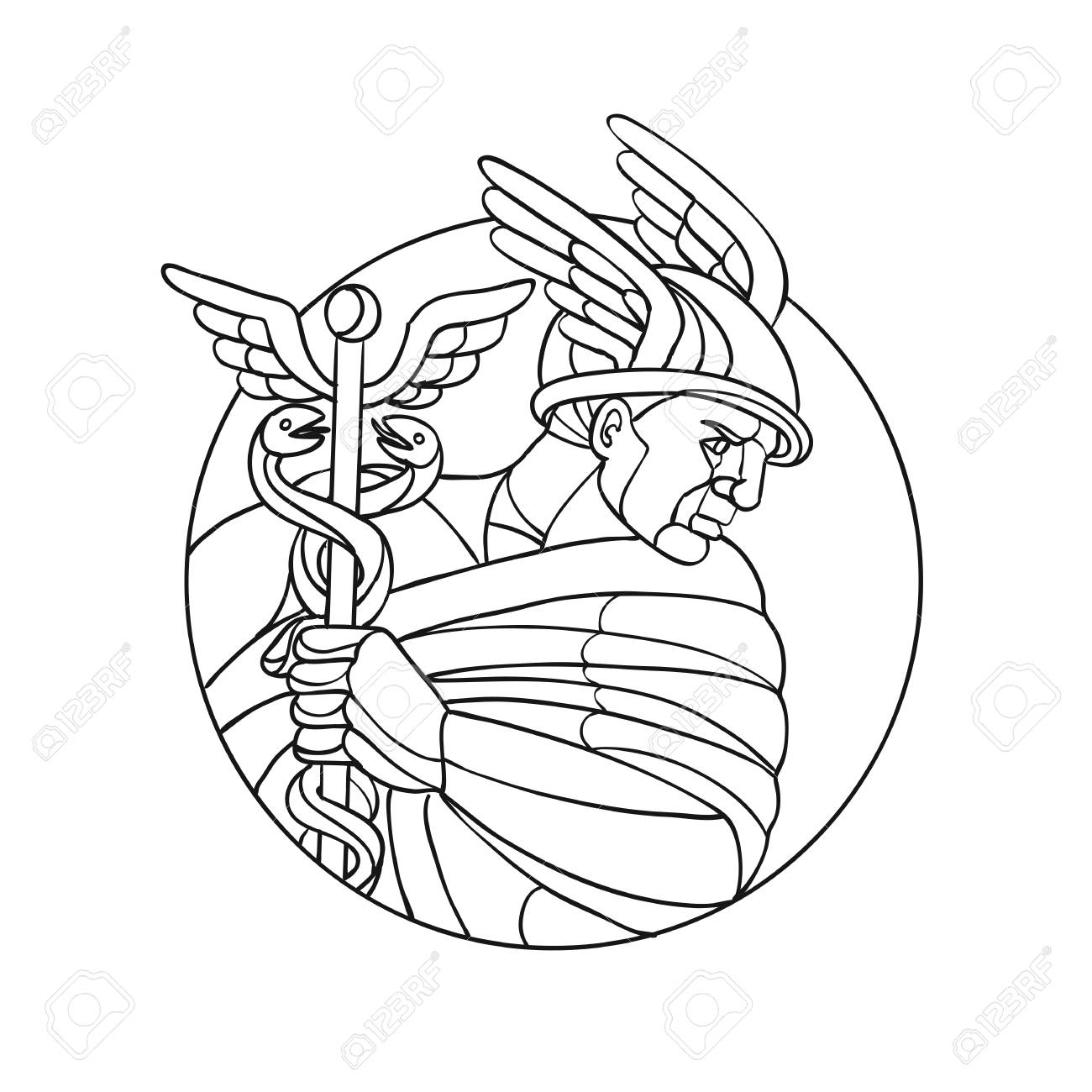 Mandalas van goden en mythologie-kleurplaat-gratis-3