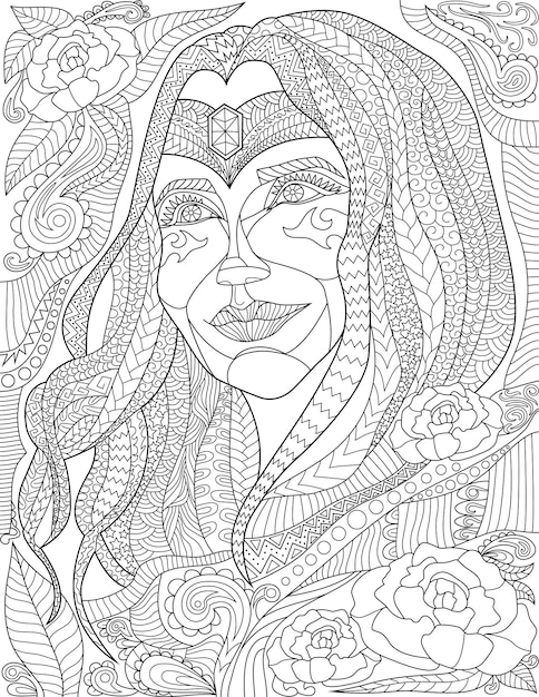 Mandalas van lachende gezichten-kleurplaat-gratis-4