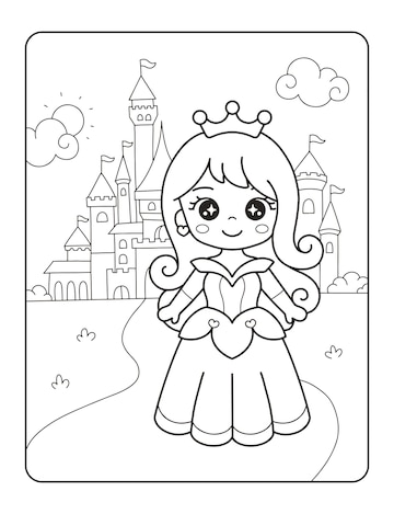 Mandalas van prinsessen en kastelen-kleurplaat-gratis-2