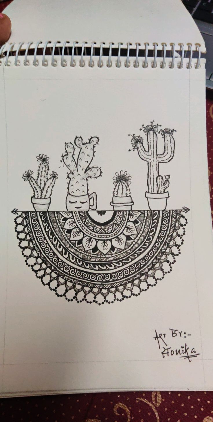 Mandalas van woestijnen en cactussen-kleurplaat-gratis-2