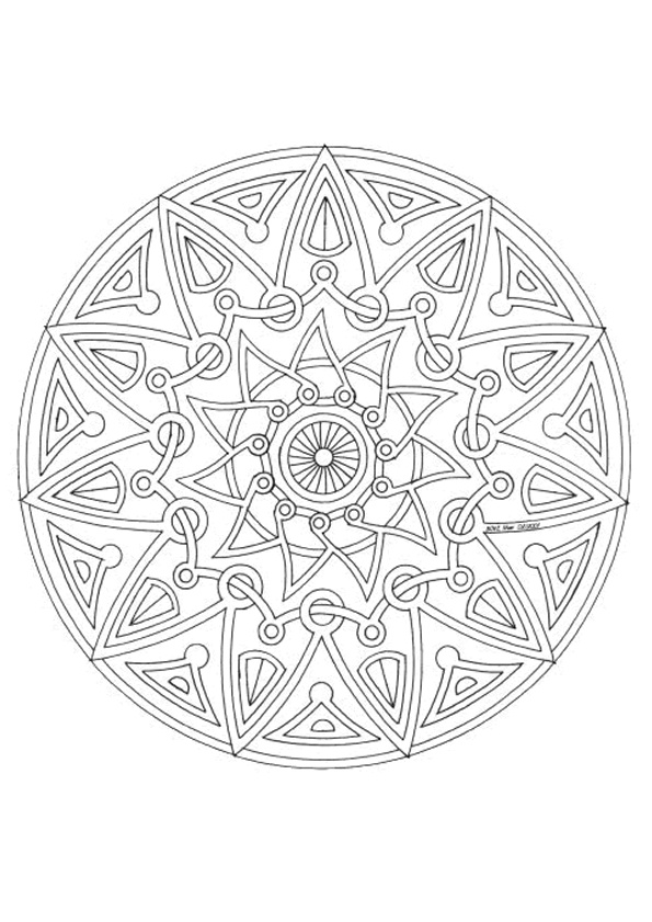 Moderne kunst mandalas-kleurplaat-gratis-7