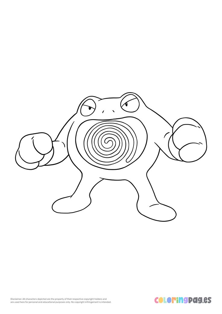 Poliwrath-kleurplaat-gratis-2