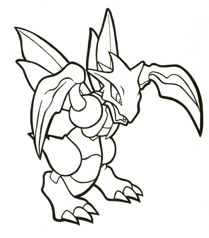 Scyther-kleurplaat-gratis-10