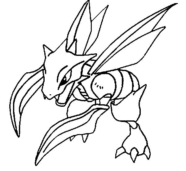 Scyther-kleurplaat-gratis-2