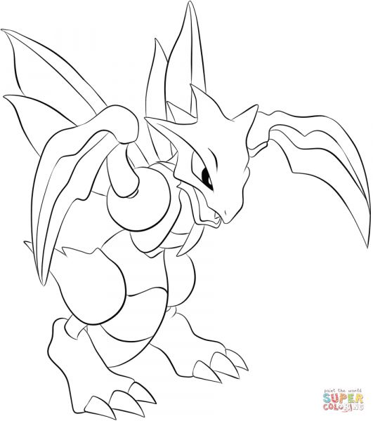 Scyther-kleurplaat-gratis-3