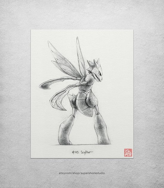 Scyther-kleurplaat-gratis-5