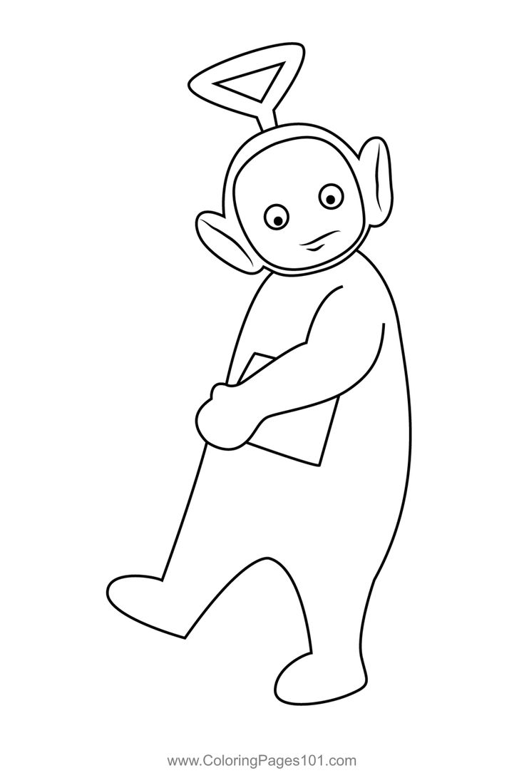 Tinky Winky-kleurplaat-gratis-1