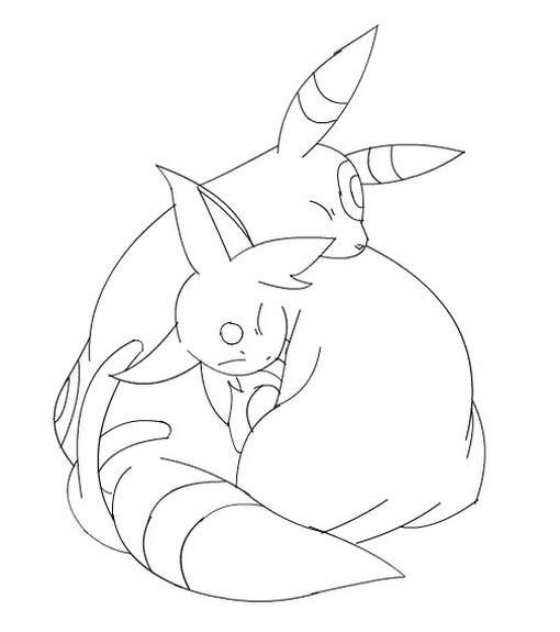 Umbreon-kleurplaat-gratis-5